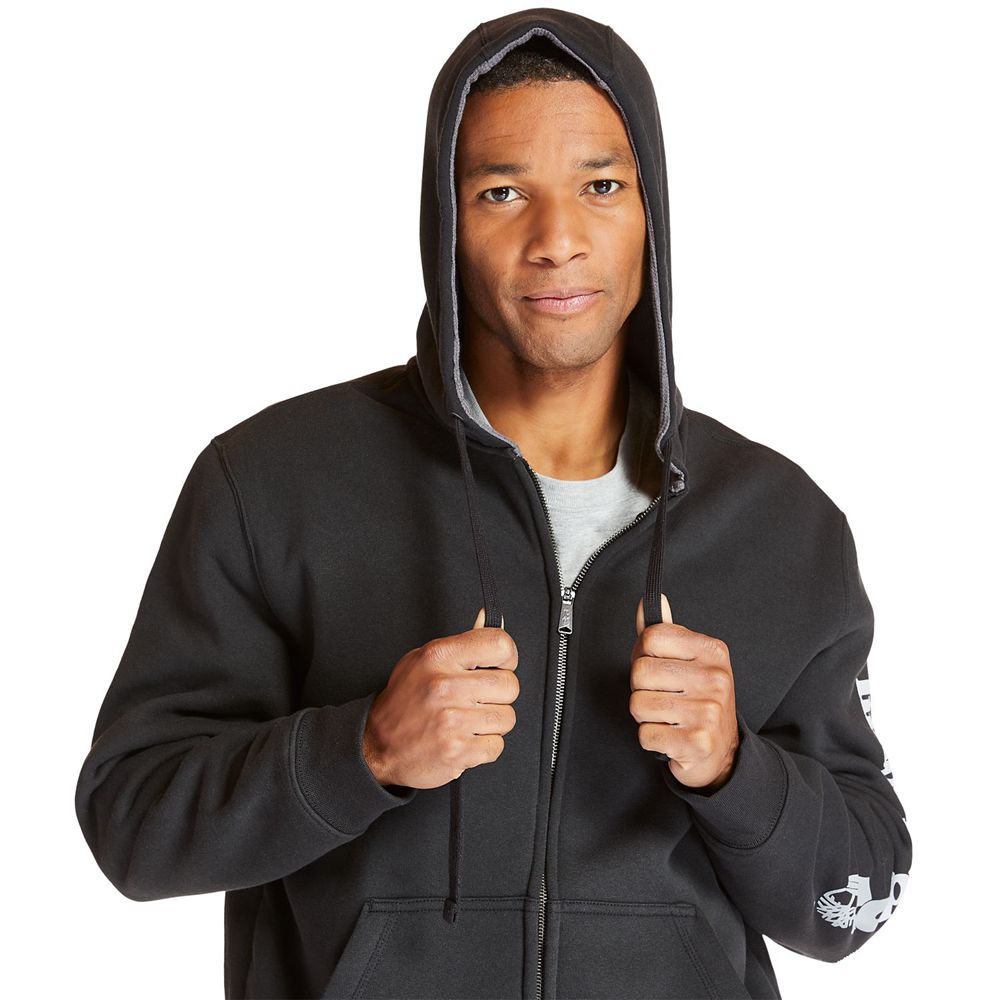 Sudadera Timberland Hombre Pro® Big & Tall Hood Honcho Full-Zip Hoodie Negras - Chile HLA-083914